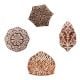 Set of 4 Piece New Mix Wooden Printing Blocks